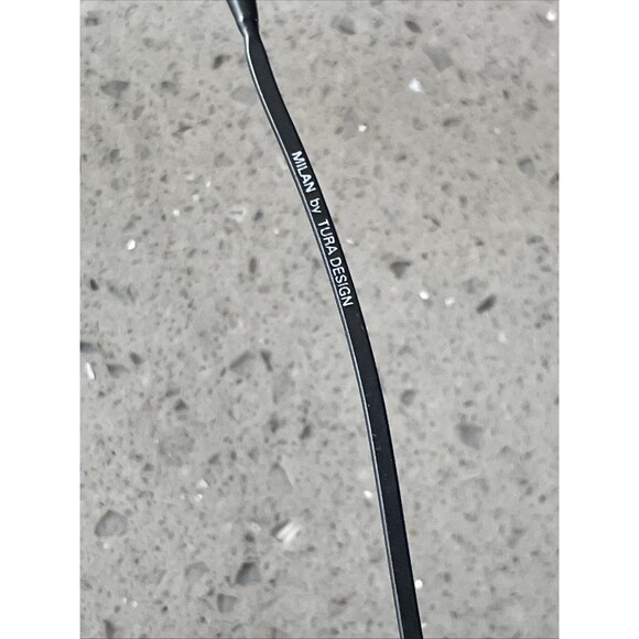 Milan By Tura Design Vintage Eyeglasses Mod. N004 EBO BRN 47-18 - Picture 8 of 12